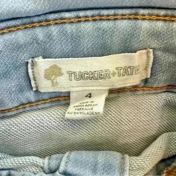 Tucker + Tate Girls Denim Jumper with Pockets Size 4 - Picture 9 of 9